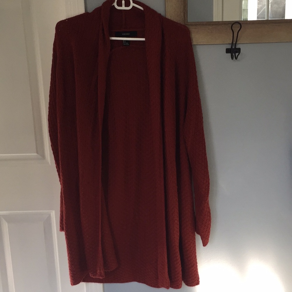Burnt orange cardigan